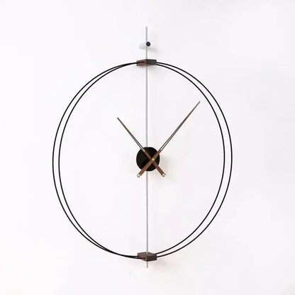 Spanish Minimalist Wall Clock Creative Luxury Living Room Art Clocks Solid Wood Pointer Large Wall Clock Silent Movement Clocks    Home Decor Supply | Online Retail | ShoreShopper.com