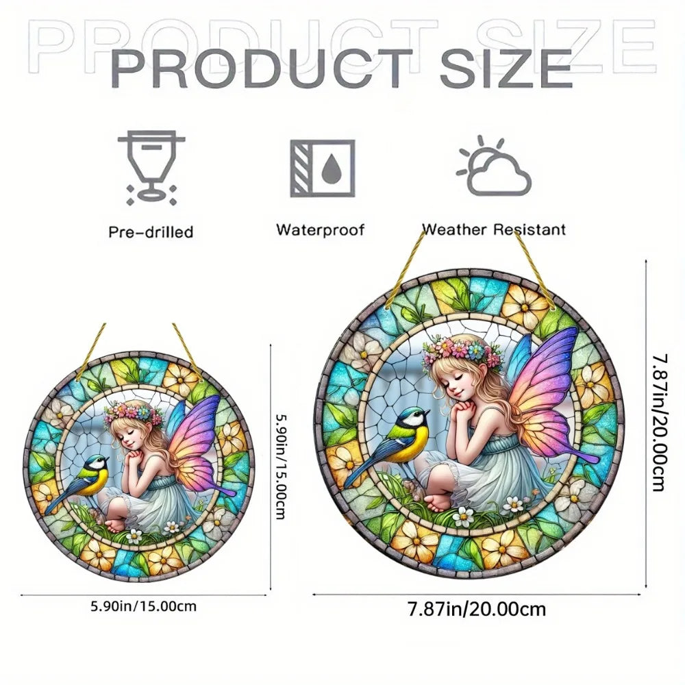 Enchanting Elf Fairy Acrylic Sun Catcher Window Door Display, Seasonal Summer Decor - for Home, Bar, for Daily Christmas Decor    Your Coastal Marketplace | Shoreshopper.com