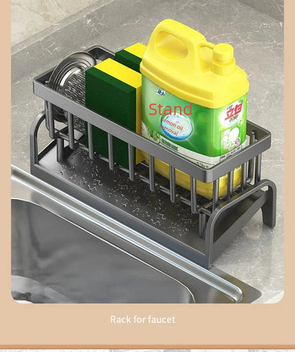 Kitchen Spice Storage Shelf with Drainage Rack, Installation Sink Organizer, Tap-Mounted Shelf for Home Kitchen Accessories    Home Decor Supply | Online Retail | ShoreShopper.com