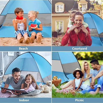 Hot Sale Quick Automatic Beach Tent Outdoor Beach Shade Sun Shelter Tent UPF50+ Portable Beach Canopy For Camping Fishing    Your Coastal Marketplace | Shoreshopper.com