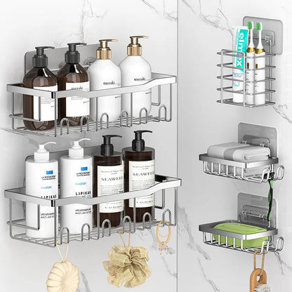 No Drilling Stainless Steel Triangle Double Layer Shelf for Bathroom Balcony Kitchen Corner Storage Space Saving Durable Design    Home Decor Supply | Online Retail | ShoreShopper.com