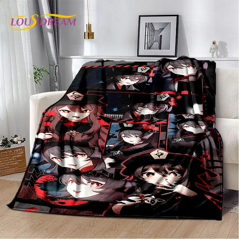 Genshin Impact Cartoon Game Soft Plush Blanket,Flannel Blanket Throw Blanket for Living Room Bedroom Bed Sofa Picnic Cover Kids    Your Coastal Marketplace | Shoreshopper.com