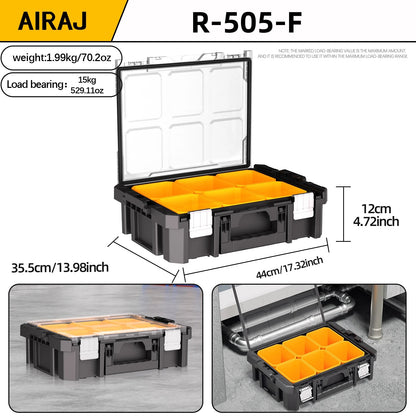 AIRAJ MultiFunctional Tier Stackable Rolling Plastic Portable Folding Tool Storage Box , Suitable for Garage Storage    Home Decor Supply | Online Retail | ShoreShopper.com