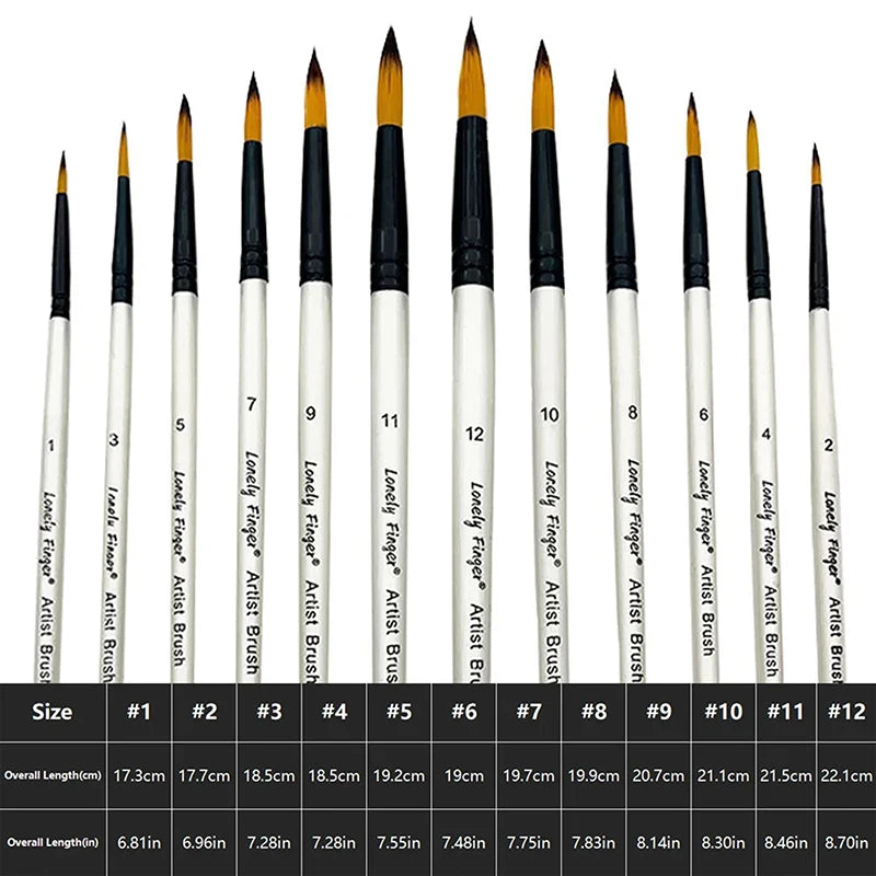 ♥24 Pcs Pearl White Art Paintbrush Set – Nylon Brushes for Oil, Acrylic & Watercolor Painting    Home Decor Supply | Online Retail | ShoreShopper.com