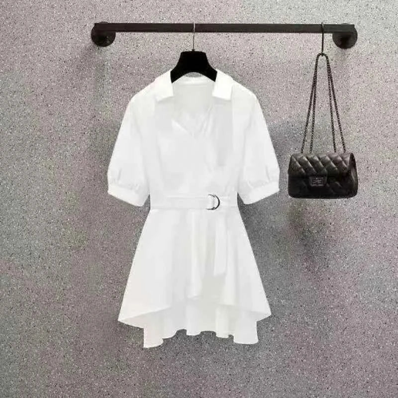 Women Blouses Summer Shirts 2025 New Short Spring High Waist Long Sleeve Shirt Casual Elegant Work Slim Fit White Black Y2k Top