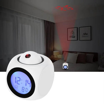 1PCProjection Alarm Clock Ceiling Display Snooze Desk Table Clock Voice Multifunction Digital Projection Clock Temperature Displ    Home Decor Supply | Online Retail | ShoreShopper.com