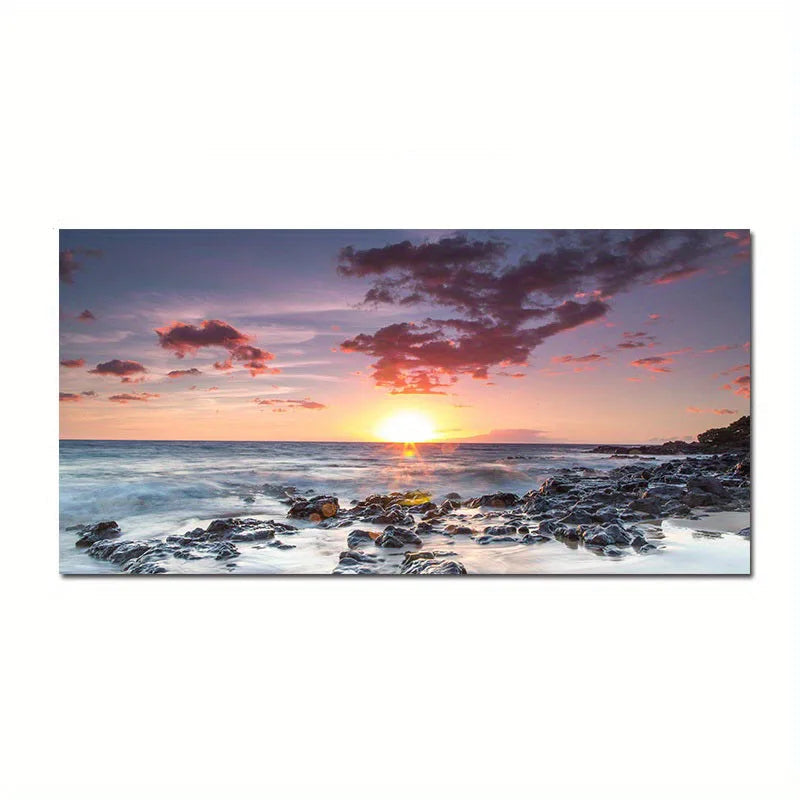 Beach Sunset Wall Art Posters Large Landscape Canvas Painting Print Nordic Wall Decoration Picture For Home Decor    Your Coastal Marketplace | Shoreshopper.com