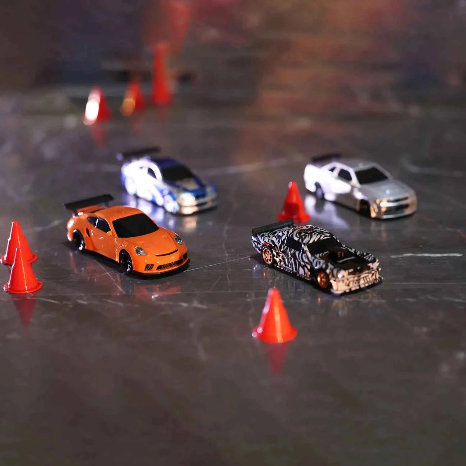 RTR RC Dift Race Car 1/43 Scale 4WD Gyro Four-wheel Drive Radio Control High Speed Model 2.4G Racing Drifting Cars Gifts Toys