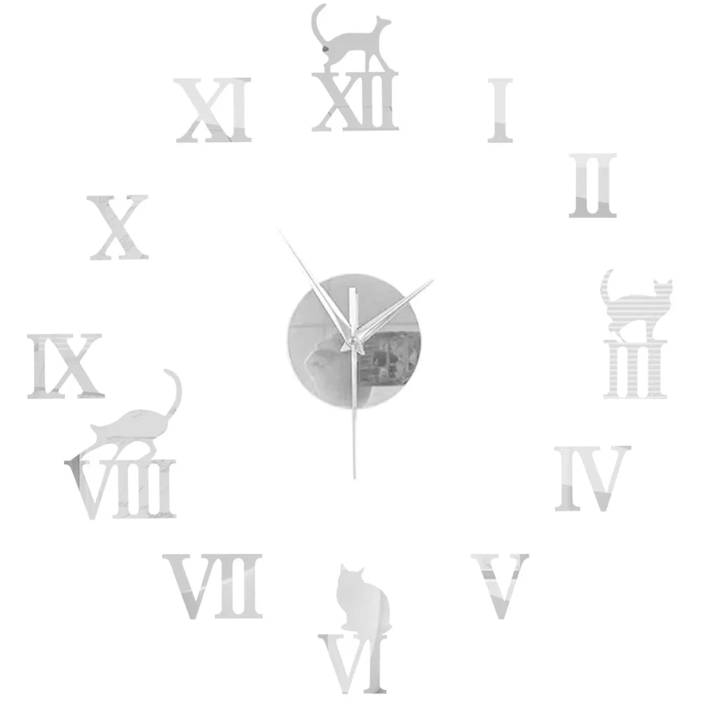 Large Wall Clock Quartz Needle 3D DIY 27" 37" or 47" Wall Clock    Home Decor Supply | Online Retail | ShoreShopper.com