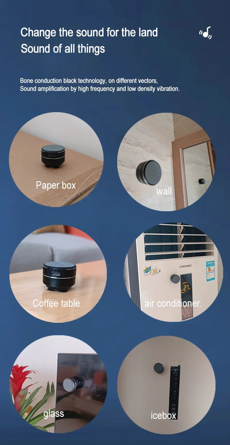 Bone Conduction Speaker Vibration Stereo Audio Digital TWS Wireless Smallest Speakers Dropshipping Mini Portable Metal Speaker    Home Decor Supply | Online Retail | ShoreShopper.com