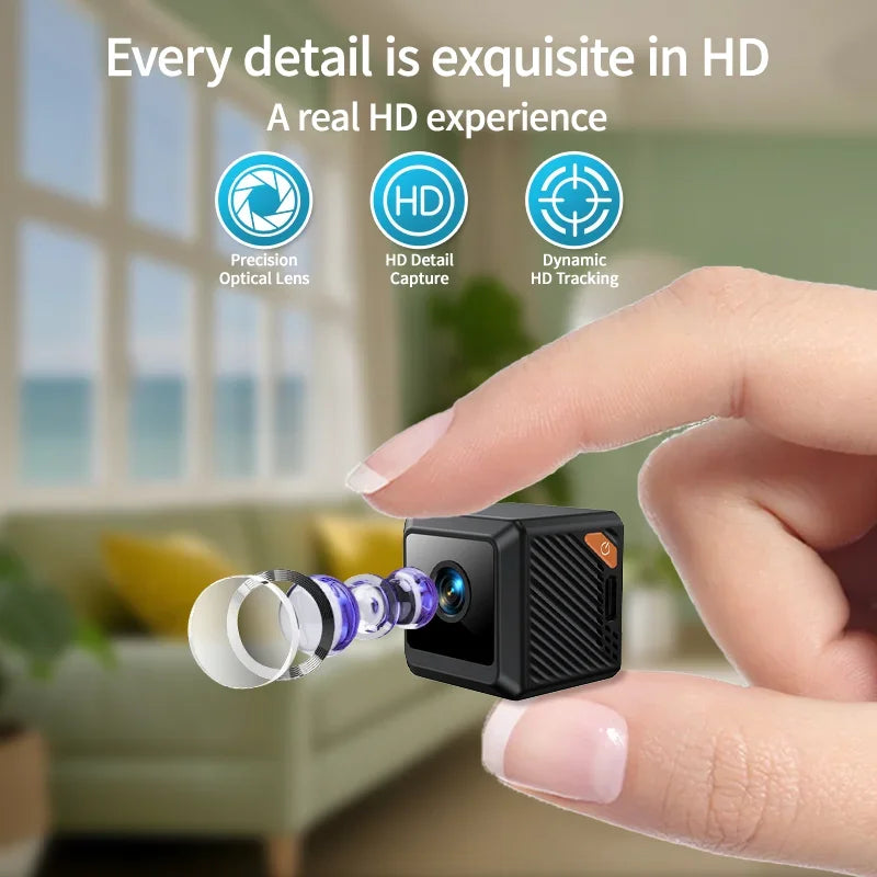W02 1080P mini security protection home night vision surveillance Outdoor camping WIFI Subminiature smart home camera cctv video - ShoreCo.Shop