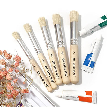 SeamiArt 5Pcs Bristle Paint Brushes Round Head Gouache Watercolor Oil Acrylic Painting Tools Brush Tip Pen for Art Supplies    Home Decor Supply | Online Retail | ShoreShopper.com