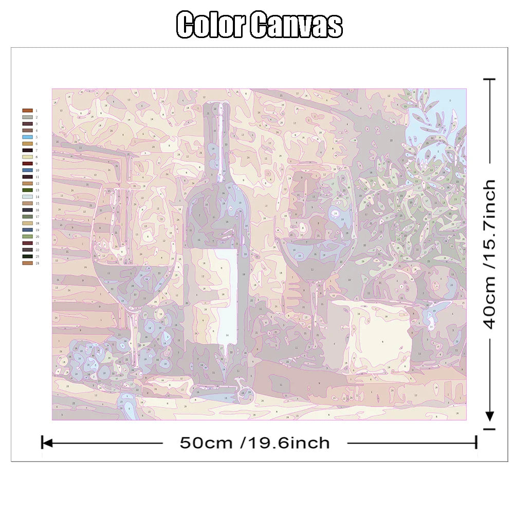 HUACAN Paint By Number Fruit Flower DIY Drawing Canvas Handpainted Pictures By Number Still Life Home Decoration    Home Decor Supply | Online Retail | ShoreShopper.com