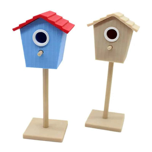 1:12 Dollhouse Miniature Bird House Garden Courtyard Model Decor Toy Doll House Accessories