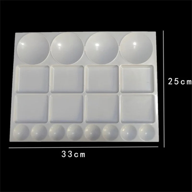 1Pc Oil Paint Water Coloring Palette For Kids Children Adults Art Acrylic Drawing Tray Plastic Pallet Student Stationery    Home Decor Supply | Online Retail | ShoreShopper.com