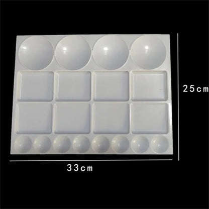 1Pc Oil Paint Water Coloring Palette For Kids Children Adults Art Acrylic Drawing Tray Plastic Pallet Student Stationery    Home Decor Supply | Online Retail | ShoreShopper.com
