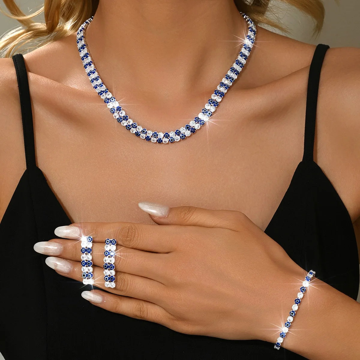 European Bridal Wedding Jewelry High Quality Earrings, Necklace, Bracelet Set, Evening Dress, Hundred Matching Accessories    Home Decor Supply | Online Retail | ShoreShopper.com