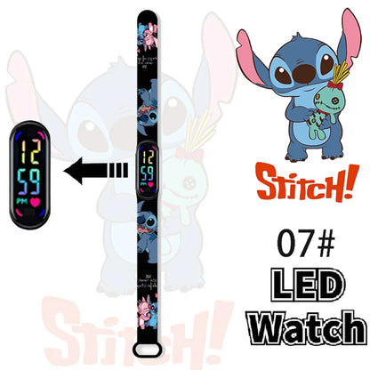 Disney Stitch Digital Kids' Watches Anime Figures LED Luminous Watch Touch Waterproof Electronic Sports Watch Kids Birthday Gift    Home Decor Supply | Online Retail | ShoreShopper.com
