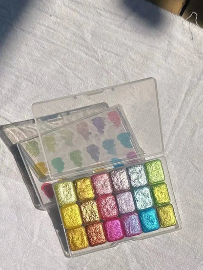 Master Grade 16 Colors Pearlescent Solid Watercolor Paint Mineral Nail Art Flower Painting Dyeing Tool Thangka ES    Home Decor Supply | Online Retail | ShoreShopper.com