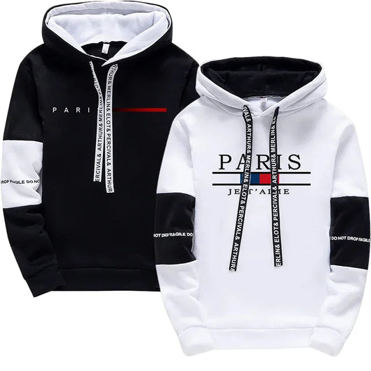Paris Fashion Hoodies for Men High Quality Hooded Long Sleeve Sweatshirts All Season Daily Casual Sports Pullover Men's Clothes    Home Decor Supply | Online Retail | ShoreShopper.com