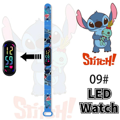 Disney Stitch Digital Kids' Watches Anime Figures LED Luminous Watch Touch Waterproof Electronic Sports Watch Kids Birthday Gift    Home Decor Supply | Online Retail | ShoreShopper.com