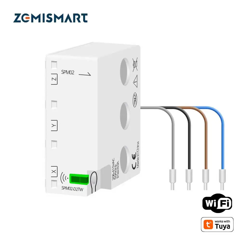 Smart 3-Phase 4-Wire Wifi Power Monitor 63A Bidirectional Solar Energy Meter w/ Tuya App Control - ShoreCo.Shop