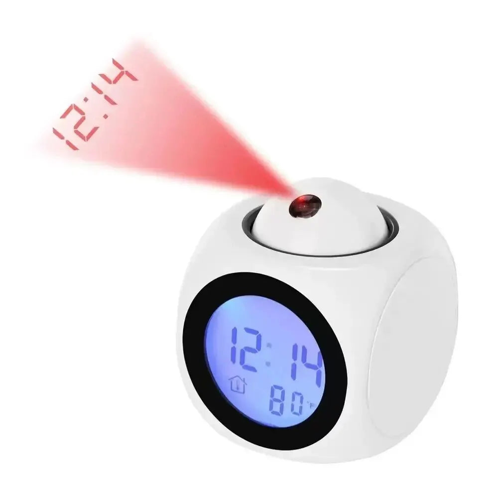 1PCProjection Alarm Clock Ceiling Display Snooze Desk Table Clock Voice Multifunction Digital Projection Clock Temperature Displ    Home Decor Supply | Online Retail | ShoreShopper.com