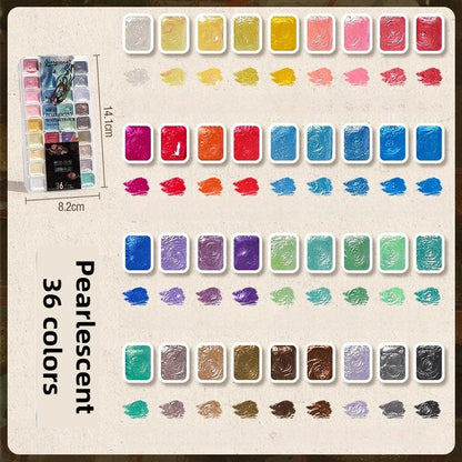 12/98/150/180 Colors Pearl Solid Water Color Paint Set Portable Professional Watercolor Painting School Art Supplies Stationery    Home Decor Supply | Online Retail | ShoreShopper.com