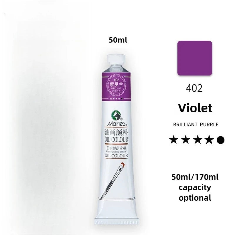Maries Oil Paint 50ML Oil Painting Art Creation Pigment Large Oil Paint Paint Single Commonly Used 24 Colors    Home Decor Supply | Online Retail | ShoreShopper.com