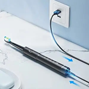 Fairywill Sonic Electric Toothbrush E11 Waterproof USB Charge Rechargeable Electric Toothbrush 8 Brush Replacement Heads Adult - ShoreCo.Shop
