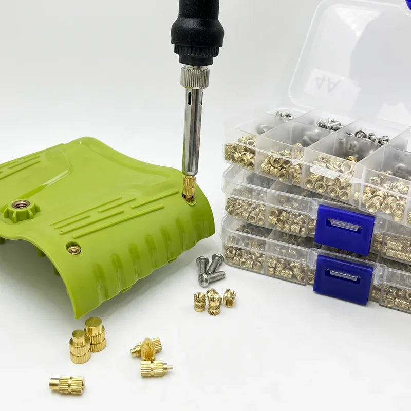 420/500Pcs Stainless Steel Heat Insert Nut TS100 Brass Hot Melt Insert Nuts for Welding Internal Thread Head Bolt Insert    Home Decor Supply | Online Retail | ShoreShopper.com