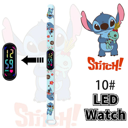 Disney Stitch Digital Kids' Watches Anime Figures LED Luminous Watch Touch Waterproof Electronic Sports Watch Kids Birthday Gift    Home Decor Supply | Online Retail | ShoreShopper.com