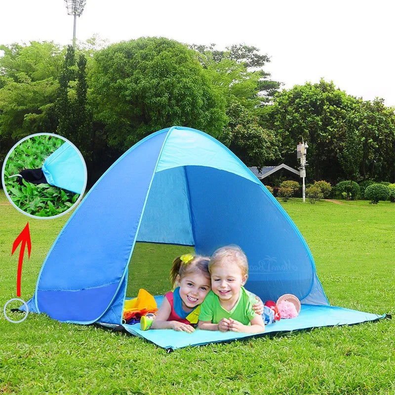 Hot Sale Quick Automatic Beach Tent Outdoor Beach Shade Sun Shelter Tent UPF50+ Portable Beach Canopy For Camping Fishing    Your Coastal Marketplace | Shoreshopper.com