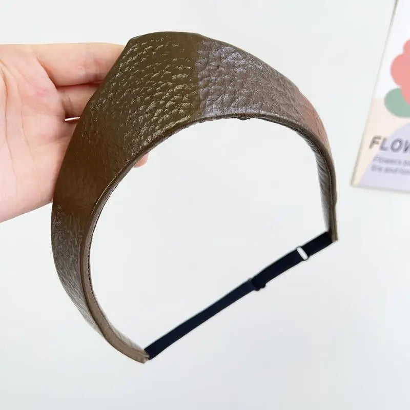 Fashion Adjustable Women Headband Leather Anti Slip Headband European And American Crown Hairband Ladies Headwear    Your Coastal Marketplace | Shoreshopper.com