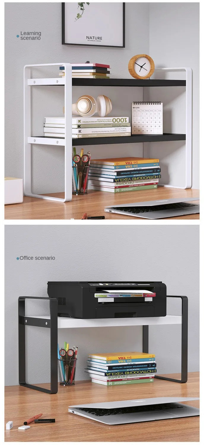 Shelf Desktop Storage  Bookshelf Student Desk Shelves Racks Office Computer Desk Tiered Cabinet Home Storage Holders Organizer    Home Decor Supply | Online Retail | ShoreShopper.com
