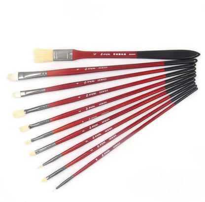 10 multi-functional artist paint brushes Bristle, wool, nylon hair Birch short rod acrylic oil painting gouache pens paint brush    Home Decor Supply | Online Retail | ShoreShopper.com