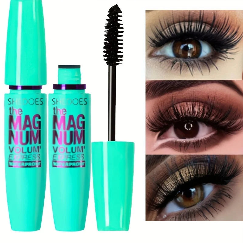 4D Black Mascara Thickening, Lengthening, Curling, Waterproof Liquid Fiber Mascara - ShoreCo.Shop