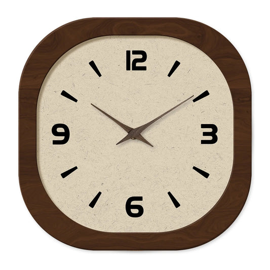 French-Style Retro Cream Crystal Porcelain Square-Shaped Simple Pattern Wooden Wall Clock for Living Room, Bedroom, Kitchen, Home Decoration, Silent Quartz Clock, Holiday Gift, 12 Inches, 14 Inches 16inch (Battery Not Include    Home Decor Supply | Online Retail | ShoreShopper.com