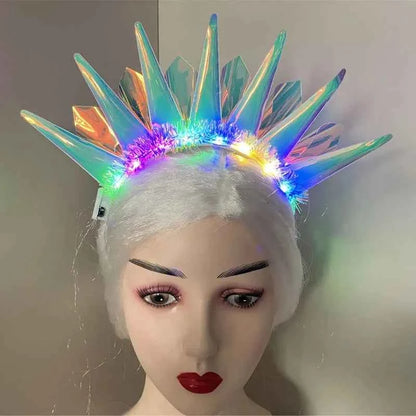 Nightclub Party Headwear Light Up Headband for Women Hair Hoop Wedding Festival