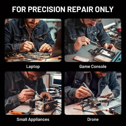 JAKEMY 180In1 Black Precision Cordless Electric Screwdriver Set,Magnetic Bits Multifunction Repair Kit For Laptop/Phone/Glasses - ShoreCo.Shop