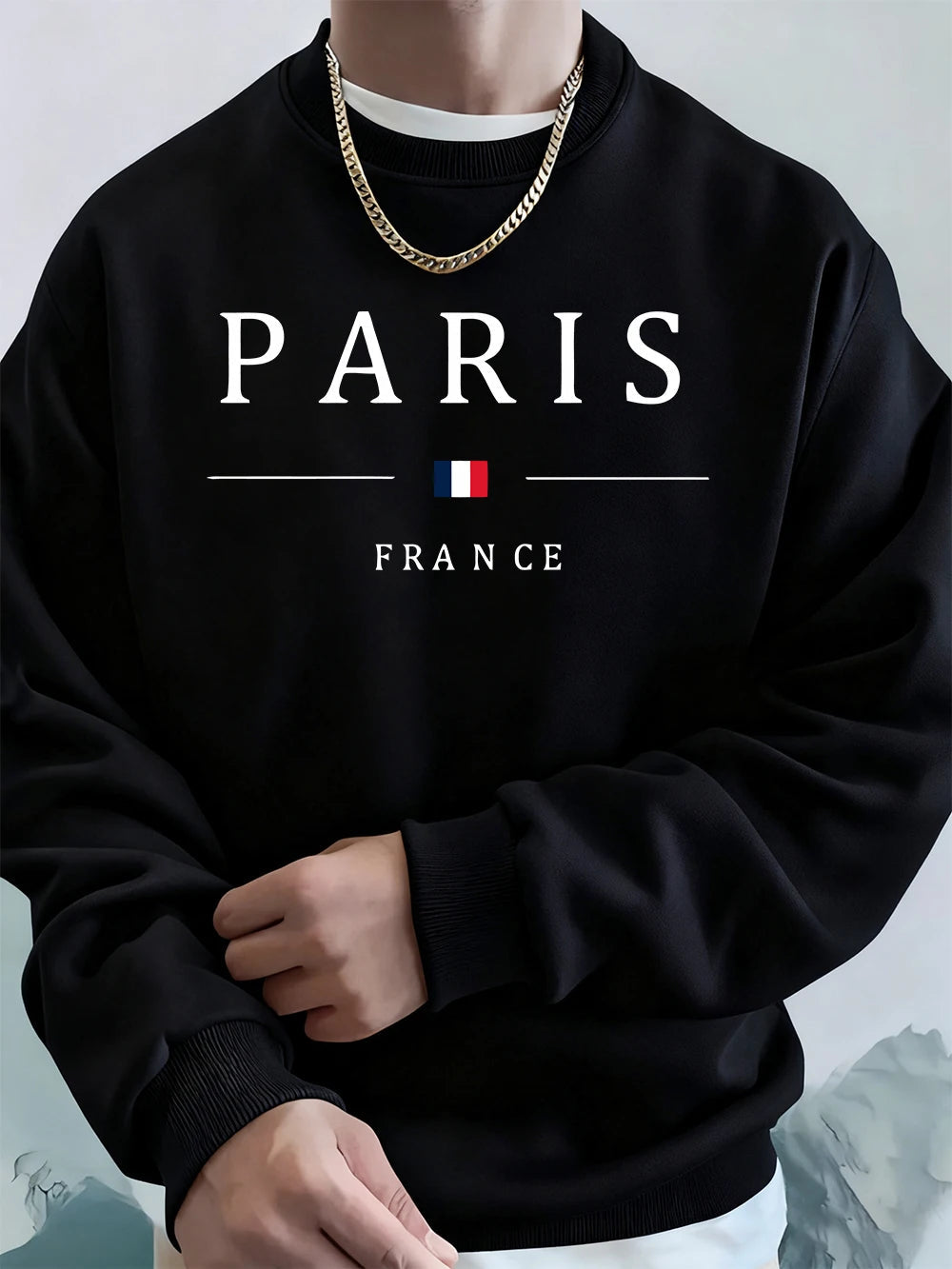 Paris France Flag Printing Men'S Hoodies Autumn Oversize Sweatshirt Hip Hop Crewneck Fleece Warm Streetwear Street Men Clothes    Home Decor Supply | Online Retail | ShoreShopper.com