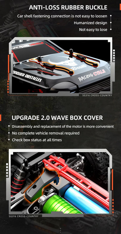 ZLL SG116 MAX 1:16 High Speed Drift Racing Car 80KM/H 4WD Off-Road Drift Remote Control Car SG316 Max Brushless Motor RC Car    Home Decor Supply | Online Retail | ShoreShopper.com