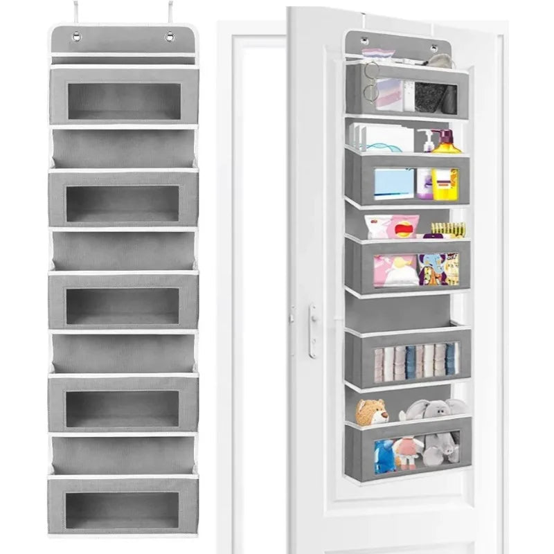 5-Shelf Hanging Storage Organizer - Behind Door, Anti-Tilt, 5 Large Capacity Pockets, Suitable for Bedroom, Bathroom    Home Decor Supply | Online Retail | ShoreShopper.com