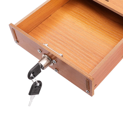 Wooden Desk Organizer W/ Drawer File Storage Desk Monitor Riser Computer Stand    Home Decor Supply | Online Retail | ShoreShopper.com