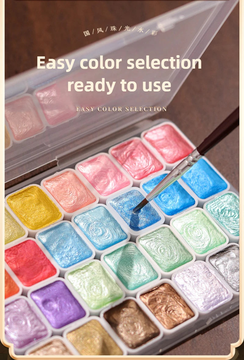 12/98/150/180 Colors Pearl Solid Water Color Paint Set Portable Professional Watercolor Painting School Art Supplies Stationery    Home Decor Supply | Online Retail | ShoreShopper.com