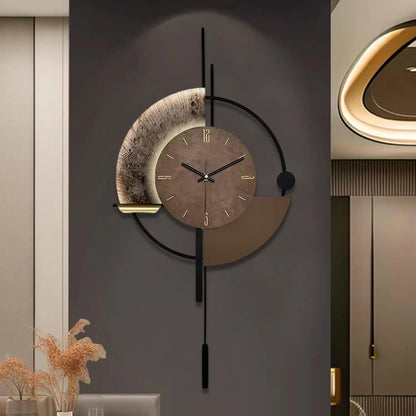 Decorative Wall Clock with Pendulum, Silent Quartz Movement, Large Modern Design for Living Room, Kitchen, Bedroom    Home Decor Supply | Online Retail | ShoreShopper.com