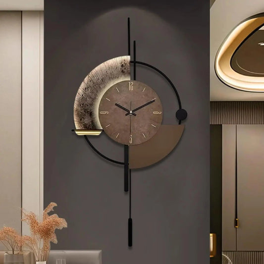 Decorative Wall Clock with Pendulum, Silent Quartz Movement, Large Modern Design for Living Room, Kitchen, Bedroom    Home Decor Supply | Online Retail | ShoreShopper.com