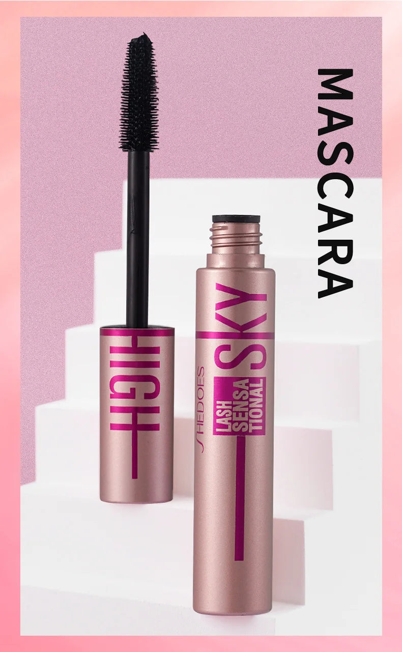 4D Mascara Lengthening Waterproof Thick Curling Lasting Eyelash Extension Black Mascara Natural Eyelash Enhance Cosmetics Makeup - ShoreCo.Shop