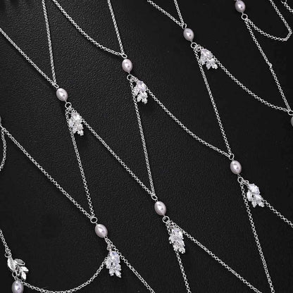 Pearl Headband Women's High-end Sense Elegant Temperament Bride's Wedding Headwear Fashionable Banquet Tassel Headwear