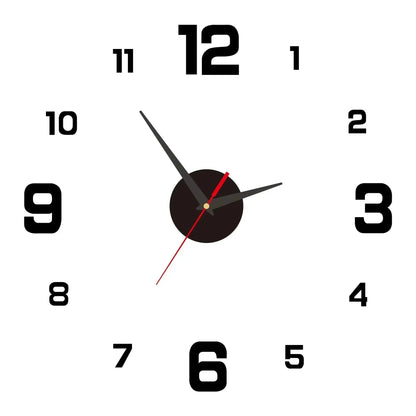 Garden Acrylic Mirror Digital Sticker Wall Clock 16"    Home Decor Supply | Online Retail | ShoreShopper.com